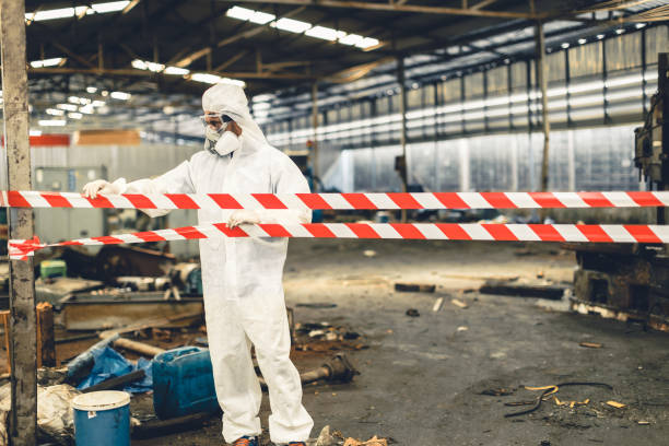 Professional Drug Lab Cleanup technician working in Long Branch, VA